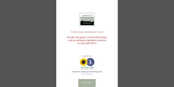 Estudi de la despesa cultural d'Europa i dels estats membres durant la crisi 2007-2014