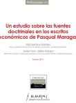 Un estudi sobre les fonts doctrinals en els escrits econòmics de Pasqual Maragall